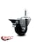 Service Caster 3'' Soft Rubber Wheel Swivel 7/16'' Grip Ring Stem Caster with Brake SCC-GR20S314-SRS-PLB-716138 - alternate 4